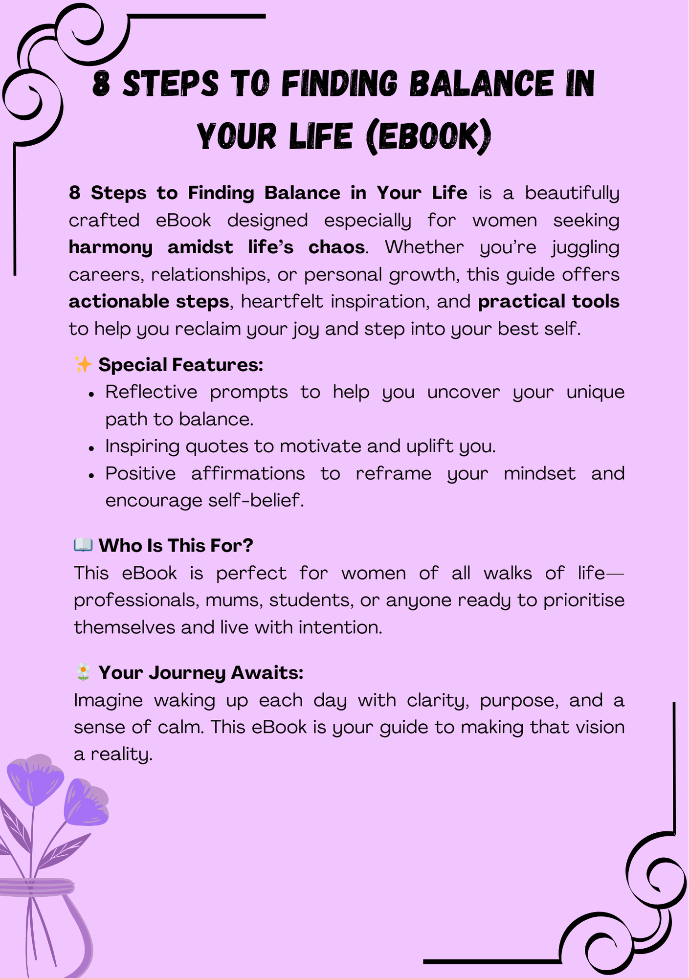 8 Steps to Finding Balance in Your Life (eBook)
