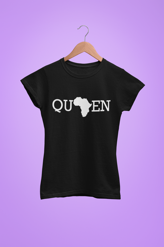 Queen "Africa" Tee- Black